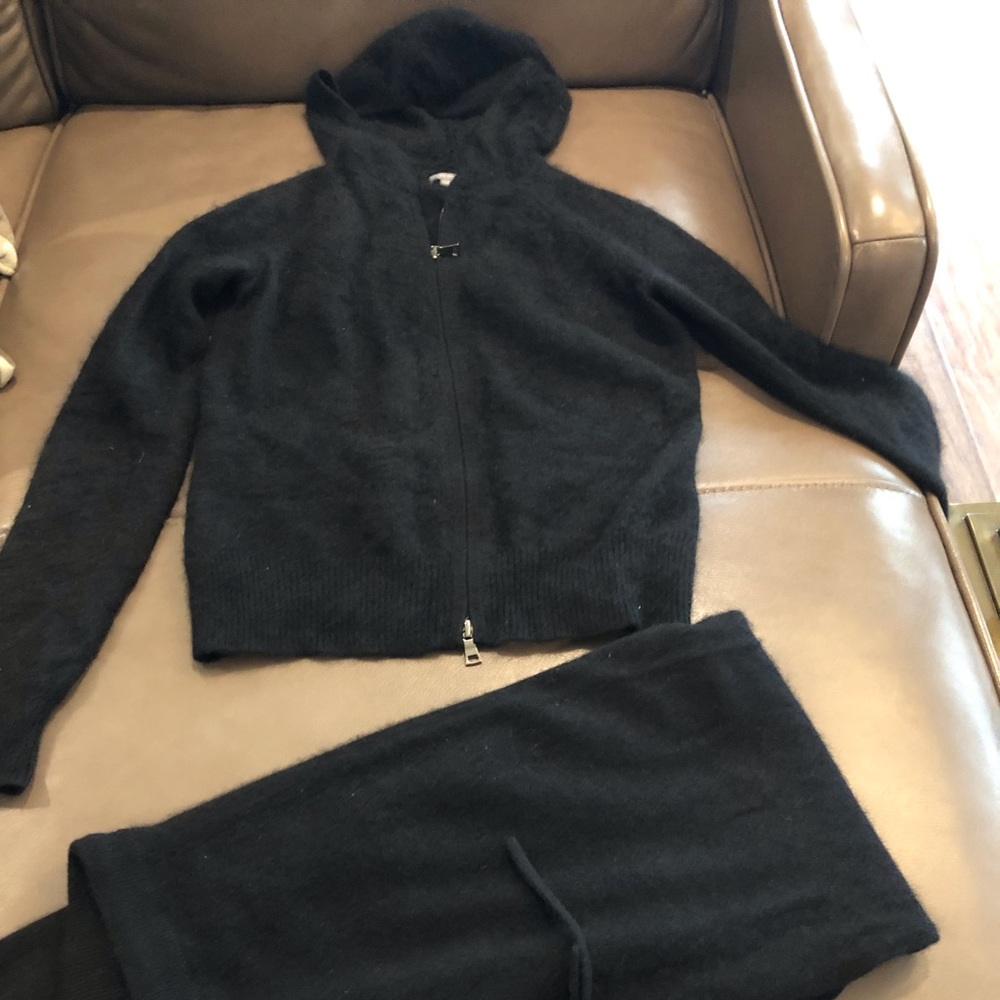 Ann Taylor black cashmere lounge set